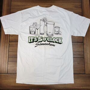 Del Sol Color Changing Tee SS Galveston Tx 5 O'Clock Somewhere - Size Medium NWT